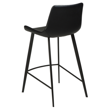 Dan-Form HYPE counter stool Black art. leather with black legs