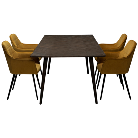 Dan-Form BONE table Reclaimed elm Rectangular top