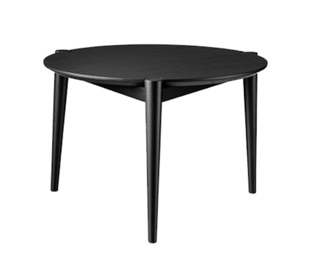 FDB Mobler D102 Couchtisch Ø70 - Schwarz / Schwarz