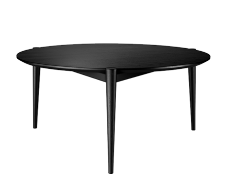 FDB Mobler D102 Couchtisch Ø85 - Schwarz / Schwarz