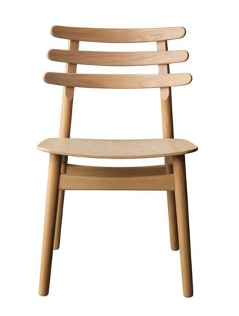 FDB Mobler J48 Esszimmerstuhl-Eiche, Natur, Lackiert - Furnier, Natur