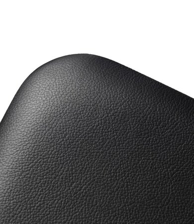 FDB Mobler J48 Esszimmerstuhl-Eiche, Schwarz, Gemalt - Leder, Schwarz (Sierra SI1001M)