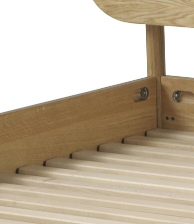 FDB Mobler G30 - Bett - Mit Lattenrost 180 X 200 Cm (Buche, Naturbelassen)