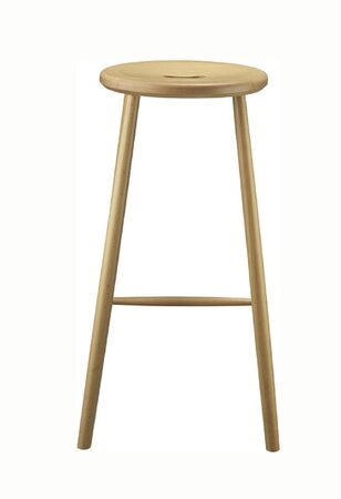 FDB Mobler J27B - Barstuhl H 75cm - Buche Natur lackiert