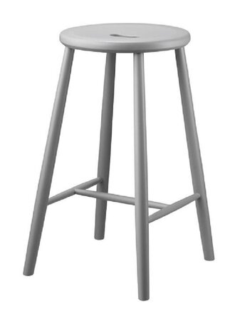 FDB Mobler J27C - Barhocker H 65cm - Buche Grau