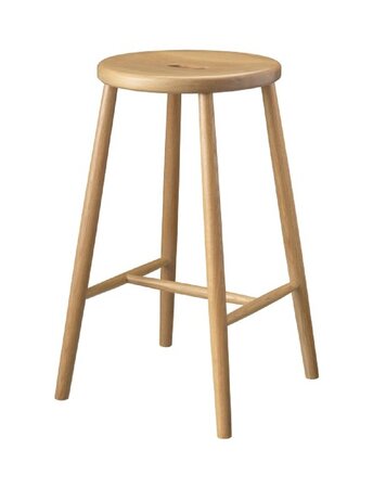 FDB Mobler J27C - Barhocker H 65cm - Eiche Natur lackiert