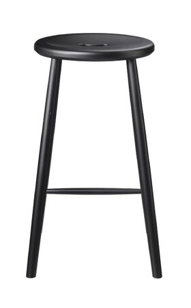 FDB Mobler J27C - Barhocker H 65cm - Buche Schwarz