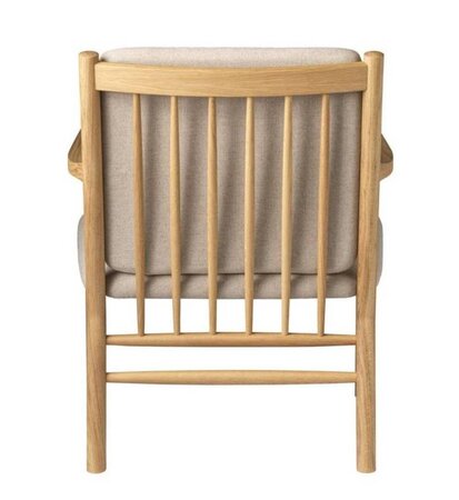 FDB Mobler J147 Sessel-Eiche, Natur, Lackiert - Wolle, Beige (Upminster)