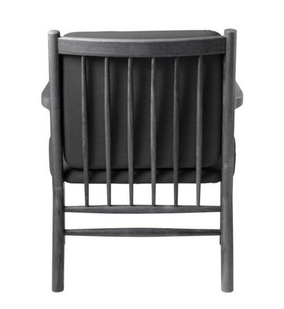 FDB Mobler J147 Sessel-Eiche, Schwarz, Gemalt - Wolle, Dunkelgrau (04013) - Ga