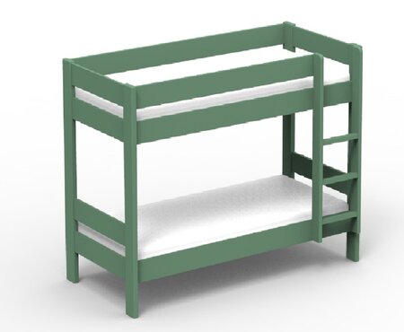 Mathy by Bols Dominique 166 Bunk Bed Separable-Jungle green