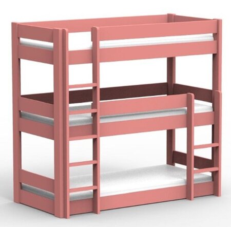 Mathy by Bols Dominique 196 Triple Bunk Bed Inseparable-Koraal