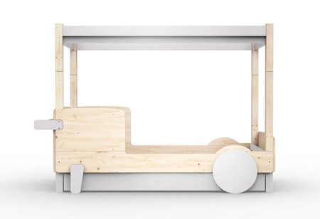 Mathy By Bols Himmelbett Mit Bettschublade Discovery - Pearl Grey