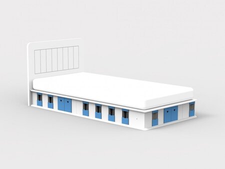MATHY BY BOLS STABILES BETT - 2 SEITEN - BLAU