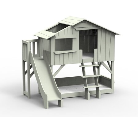 Mathy by Bols Treehouse Etagenbett-Plattform und Rutsche - Raw