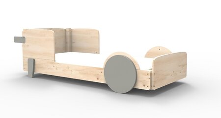 Mathy By Bols Discovery 1 Einzelbett - Cement Grey
