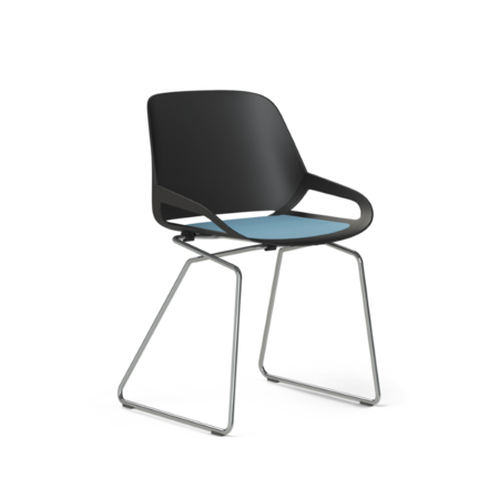 Aeris Numo Kufengestell - Chrom Glänzend - Schwarz - Blau