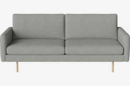 Bolia Scandinavia Remix 2½ Sitzer Sofa - 20 cm große weißpigmentierte geölte Eiche
