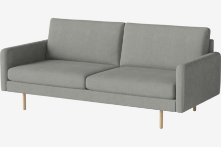 Bolia Scandinavia Remix 2½ Sitzer Sofa - 20 cm große weißpigmentierte geölte Eiche