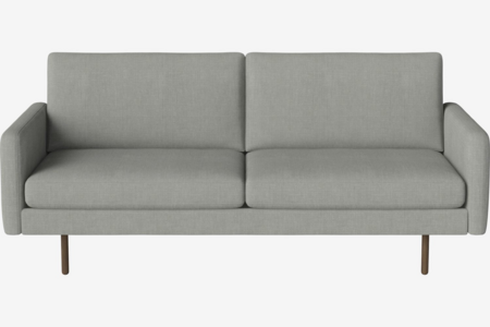 Bolia Scandinavia Remix 2½ Sitzer Sofa - 17 cm dicke, dunkel geölte Eiche