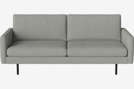 Bolia Scandinavia Remix 2½ Sitzer Sofa - 20 cm große, schwarz gebeizte, geölte Eiche
