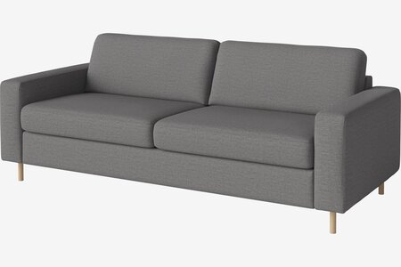 Bolia Scandinavia 3 Sitzer Schlafcouch Mit integrierten Rädern - London Flachgewebt Multi Grau