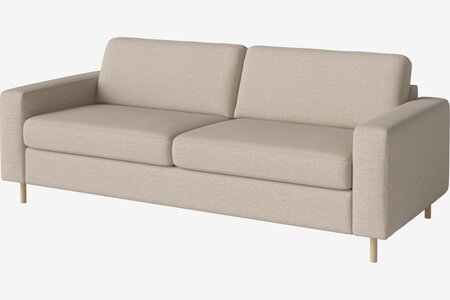 Bolia Scandinavia 3 Sitzer Schlafcouch Mit integrierten Rädern - London Flachgewebe Hellbeige