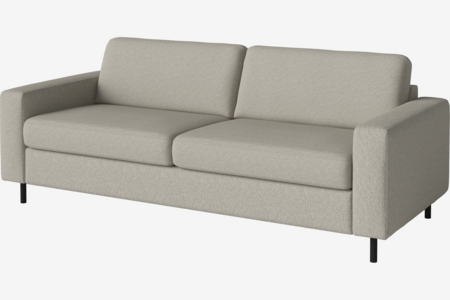 Bolia Scandinavia 3 Sitzer Schlafcouch Kaltschaum Matratze - Vilme-Boucle-Sand - Gedächtnisschaum