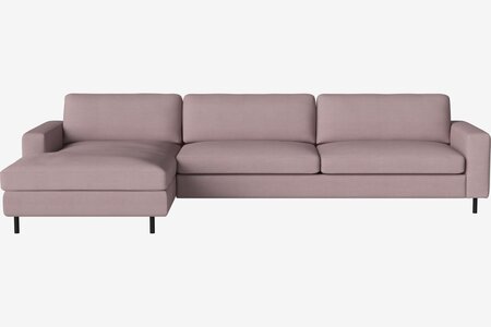 Bolia Scandinavia 4 Sitzer Sofa Mit Chaiselongue - 15 cm schwarz gebeizte geölte Eiche - Links