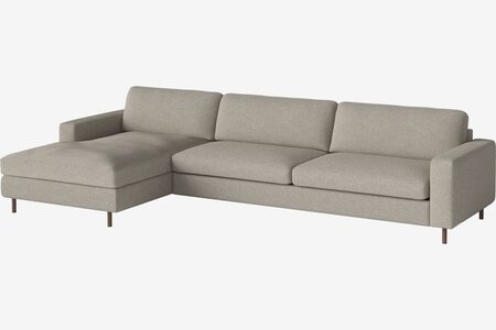 Bolia Scandinavia 4 Sitzer Sofa Mit Chaiselongue - Monza-Boucle-Sand - Links