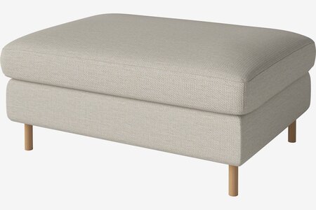 Bolia Scandinavia Hocker 100 x 70 cm - London - Flach gewebt - Elfenbein
