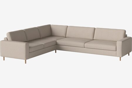 Bolia Scandinavia 6 Sitzer Ecksofa 2 Ecke 3 - London - Flach gewebt - Hellbeige