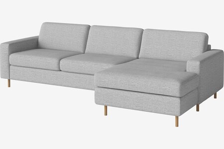 Bolia Scandinavia 2½ Sitzer Schlafcouch Mit Chaiselongue - London-Flatwoven-Light-Grey - Rechts