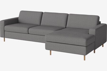 Bolia Scandinavia 2½ Sitzer Schlafcouch Mit Chaiselongue - London - Flach gewebt - Multi grau - Rechts