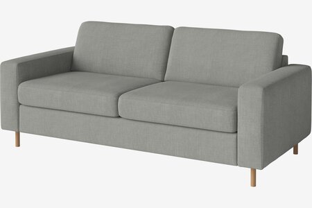Bolia Scandinavia 2½ Sitzer Schlafcouch Mit Integrierten Rädern - Fawn-Flat-woven-Light-Grey