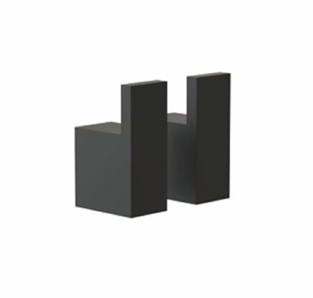 Frost Quadra Hook 8 Haken 2er-Set - Schwarz
