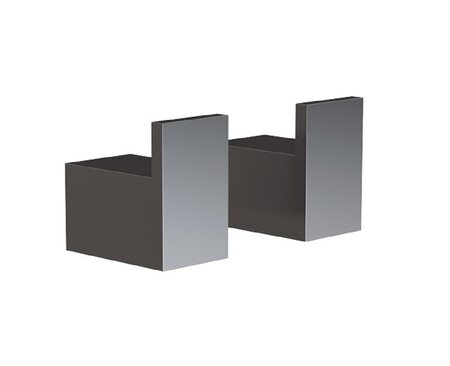 Frost Haken 8L (2er-Set) - Schwarz Gebürstet 