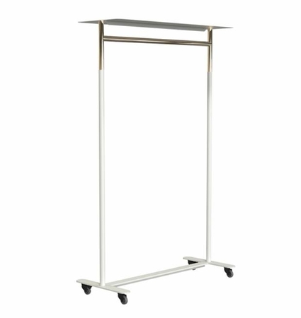 Frost BUKTO m/Räder und Top-Regal U6010 -Weiss/ gold