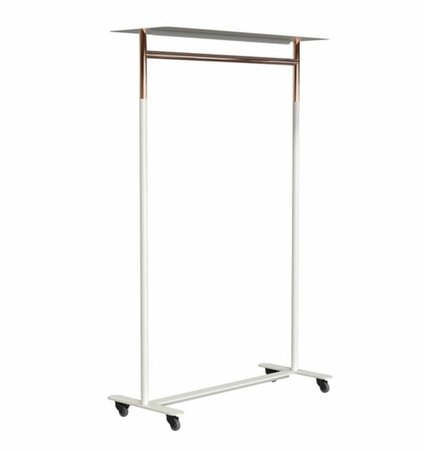 Frost BUKTO m/Räder und Top-Regal U6010 -Weiss/kupfer