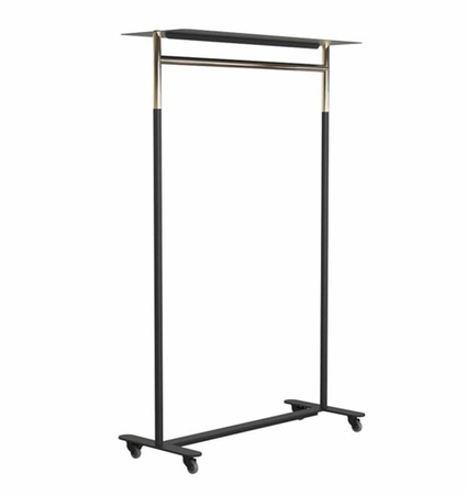 Frost BUKTO m/Räder und Top-Regal U6010 -Schwarz/gold