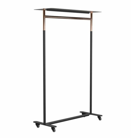 Frost BUKTO m/Räder und Top-Regal U6010 -Schwarz/kupfer