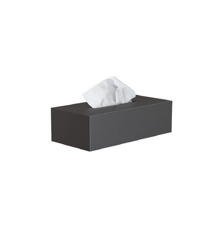 Frost Kosmetiktücherbox - Schwarz Gebürstet
