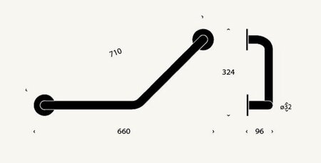 Frost Wand Griff 1 - Gebogen N1964