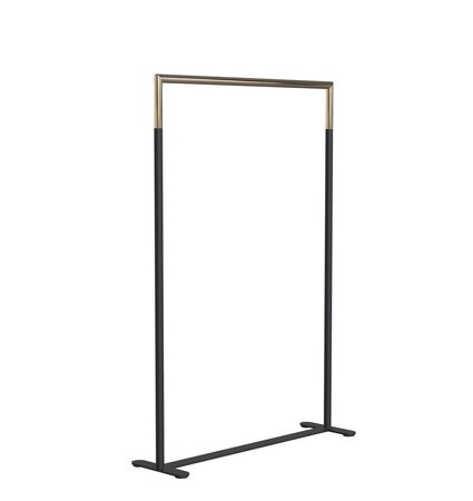 Frost Bukto Kleiderständer U6003, 100CM - Schwarz Matt/Gold Poliert