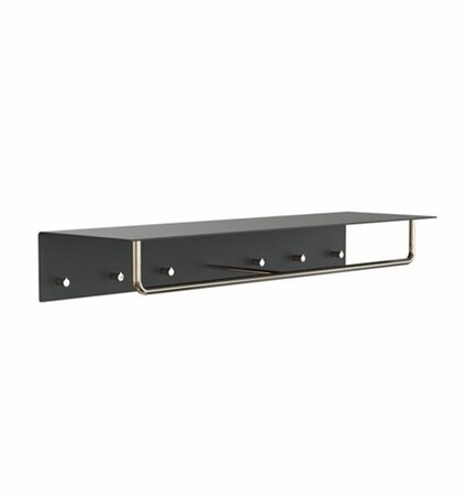 FROST WANDGARDEROBE, 100CM, U4017 - SCHWARZ/GOLD