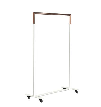 Frost Bukto 100cm M/Räder U6005 - Weiß Matt / Kupfer Poliert