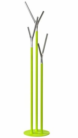 Frost Wishbone Kleiderständer - Limefarbig/Poliert