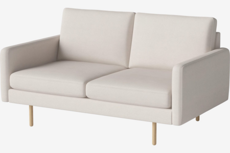 Bolia Scandinavia Remix 2 Sitzer Sofa - Linea-Samt-Beige
