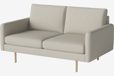 Bolia Scandinavia Remix 2 Sitzer Sofa - London-Flach-gewebt-Elfenbein