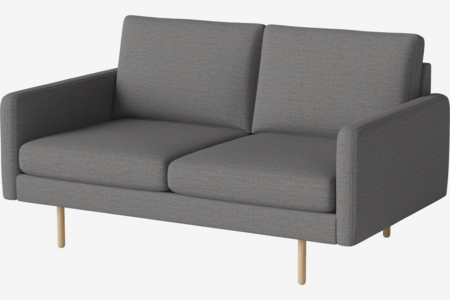 Bolia Scandinavia Remix 2 Sitzer Sofa - London-Flach-gewebt-Multi-grau