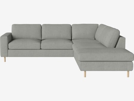 Bolia Scandinavia 4 Sitzer Ecksofa Offenes Ende - 13 cm weiß pigmentierte geölte Eiche - Links